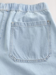 Light Blue Baggy Fit Elasticated Waist Drawstring Jeans - Image 11 of 11