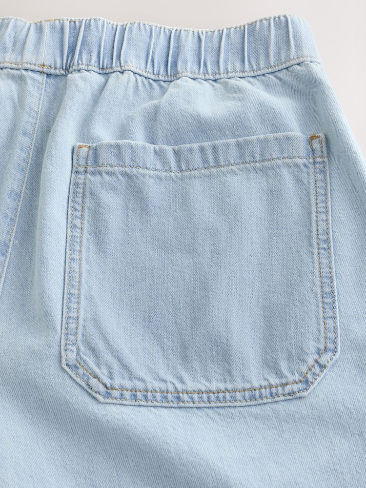Light Blue Baggy Fit Elasticated Waist Drawstring Jeans - Image 11 of 11 Light Blue Baggy Fit Elasticated Waist Drawstring Jeans - Image 11 of 11