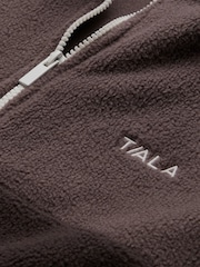 Tala Brown 1/4 Zip Fleece Jacket - Image 4 of 4