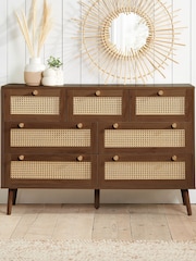 Birlea Walnut Croxley 7 Drawer Chest - Image 1 of 6