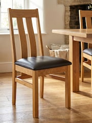 Windward Home Set of 2 Brown Sorrel Twin Slat Dining Chairs - Image 3 of 3