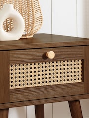 Birlea Walnut Croxley 1 Drawer Bedside - Image 3 of 7