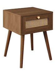 Birlea Walnut Croxley 1 Drawer Bedside - Image 6 of 7