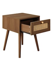 Birlea Walnut Croxley 1 Drawer Bedside - Image 7 of 7