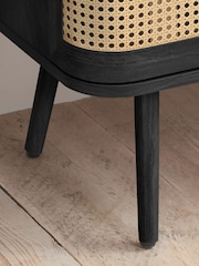 Birlea Black Noah 2 Drawer Bedside Table - Image 6 of 8