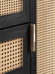 Birlea Black Noah 2 Door 3 Drawer Sideboard - Image 5 of 9