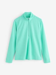Greg Norman Green Ladies Freedom Performance Pullover Zip Golf Mid Layer Fleece - Image 1 of 1