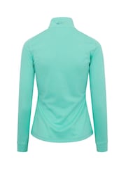 Greg Norman Green Ladies Freedom Performance Pullover Zip Golf Mid Layer Fleece - Image 2 of 3