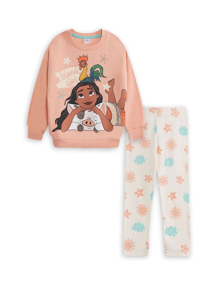Vanilla Underground Orange Disney Moana Sweatshirt and Joggers Set - Image 1 of 6