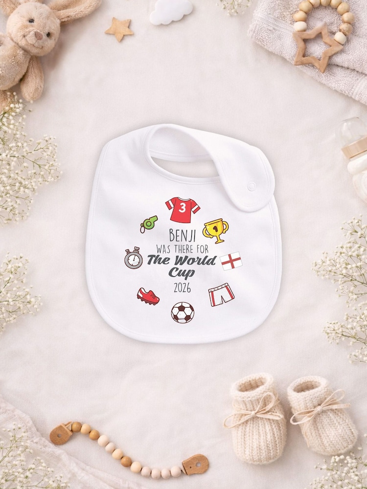 Personalised Icon World Cup Sleepsuit & Bib Set by Little Years - Image 4 of 4 Personalised Icon World Cup Sleepsuit & Bib Set by Little Years - Image 4 of 4