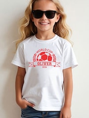 Personalised World Cup T-Shirt by Little Years - Image 4 of 4