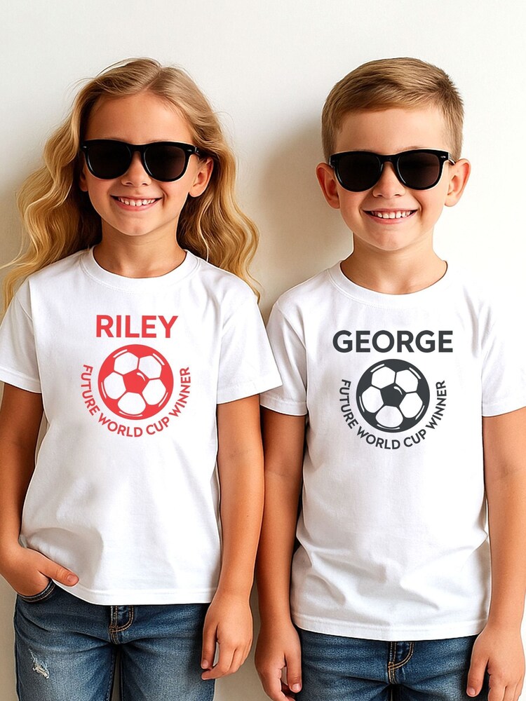 Personalised World Cup T-Shirt By Little Years - Image 2 of 4 Personalised World Cup T-Shirt By Little Years - Image 2 of 4