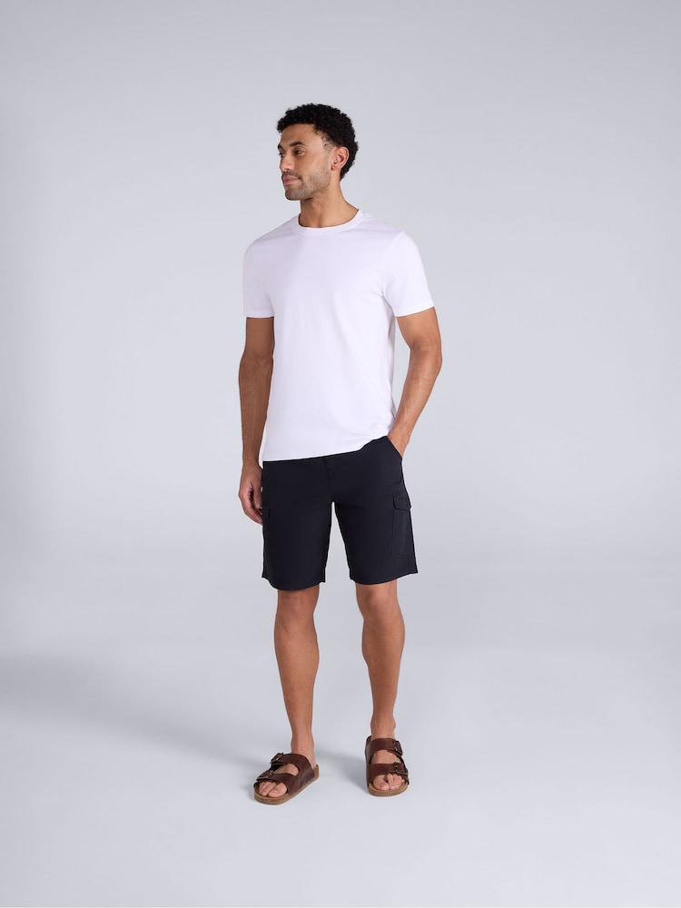 Animal Black Mens 100% Cotton Atlantis Cargo Shorts - Image 2 of 4