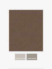 Chocolate Linen Look A4 Wallpaper Sample - Image 4 of 5