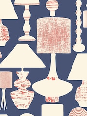 Ohpopsi Inkwell Boogie Lights Wallpaper A4 Sample - Image 1 of 2