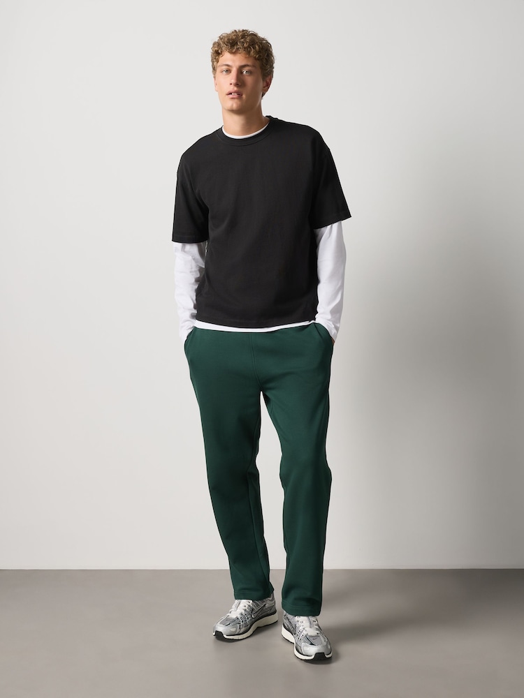 Dunkelgrün - Gerade Passform - Brushback – Jogginghose - Bild 1 von 4