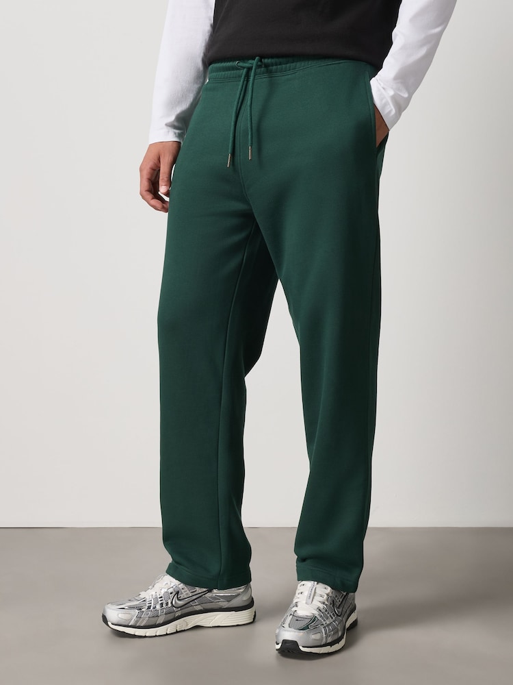 Dunkelgrün - Gerade Passform - Brushback – Jogginghose - Bild 2 von 4