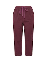 Yours Curve Red Cool Cotton Barrel Trouser - Image 5 of 5