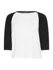 PixieGirl Black 3/4 Sleeve Raglan T-Shirt - Image 5 of 5