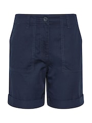 M&Co Blue Cotton Poplin Shorts - Image 5 of 5