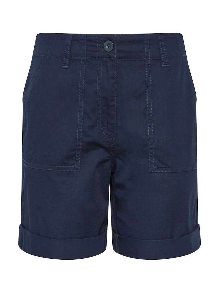 M&Co Blue Cotton Poplin Shorts - Image 5 of 5
