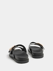 Yours Curve Extra-Wide Fit Brushed Buckle Mules - 圖片 4/5