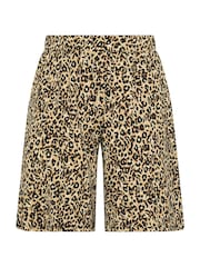 Yours Curve Brown Jersey Shorts - Image 5 of 5
