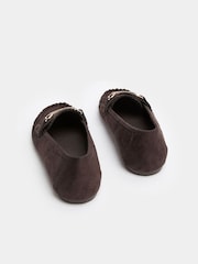 Yours Curve Brown Extra Wide Fit Faux Suede Loafers - Image 5 of 5