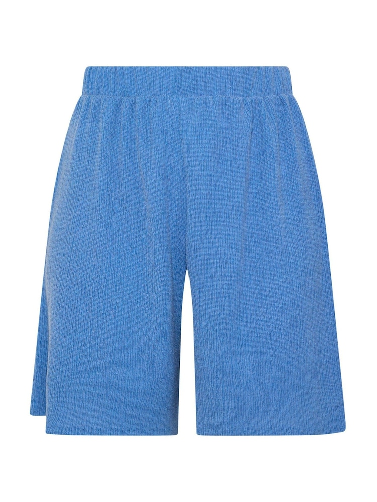 Yours Curve Blue Jersey Shorts - Image 5 of 5 Yours Curve Blue Jersey Shorts - Image 5 of 5