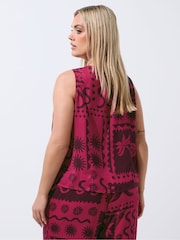Yours Curve Red Limited Sun Tie Vest - Image 3 of 5