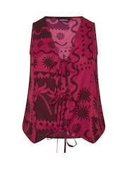 Yours Curve Red Limited Sun Tie Vest - Image 5 of 5