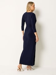 藍色 - Long Tall Sally Drape Wrap Dress - 圖片 3/5