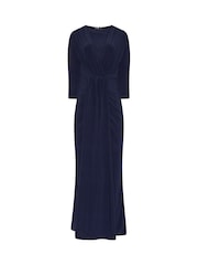 藍色 - Long Tall Sally Drape Wrap Dress - 圖片 5/5