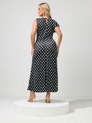 Yours Curve Brown London Buckle Shoulder Dress - Image 2 of 6