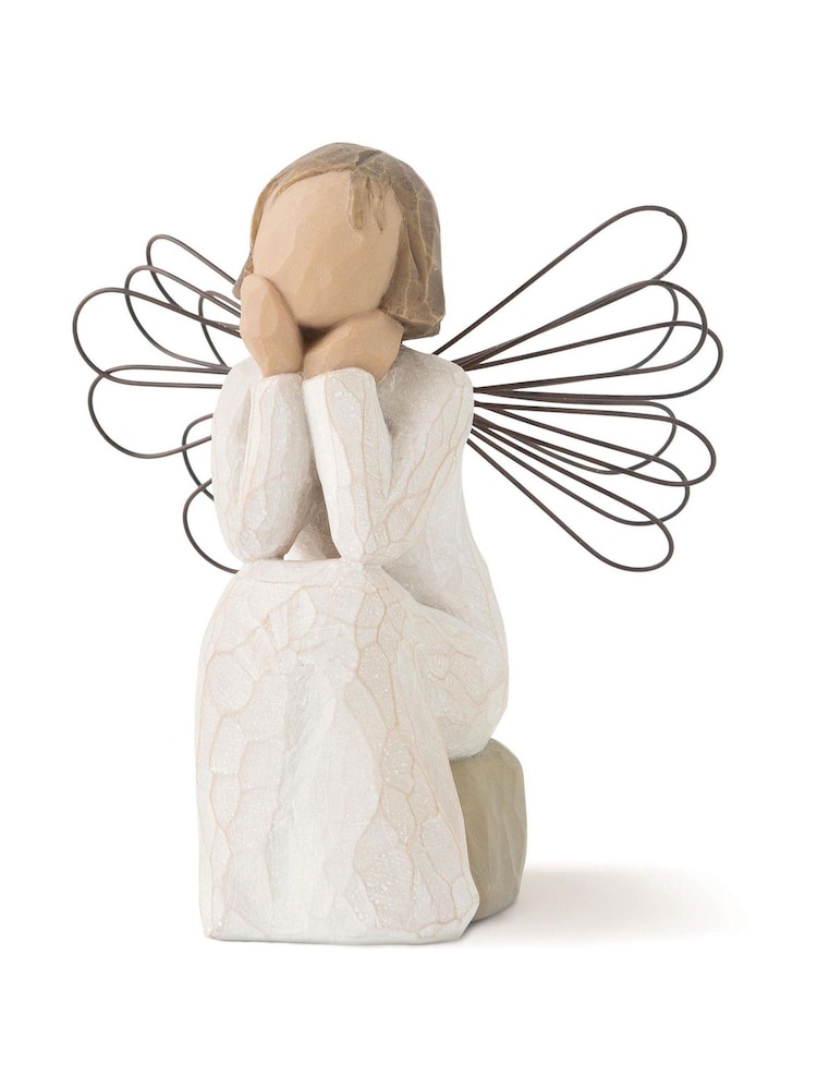 Willow Tree Off White Angel Of Caring Figurine - Image 2 of 2 Willow Tree Off White Angel Of Caring Figurine - Image 2 of 2