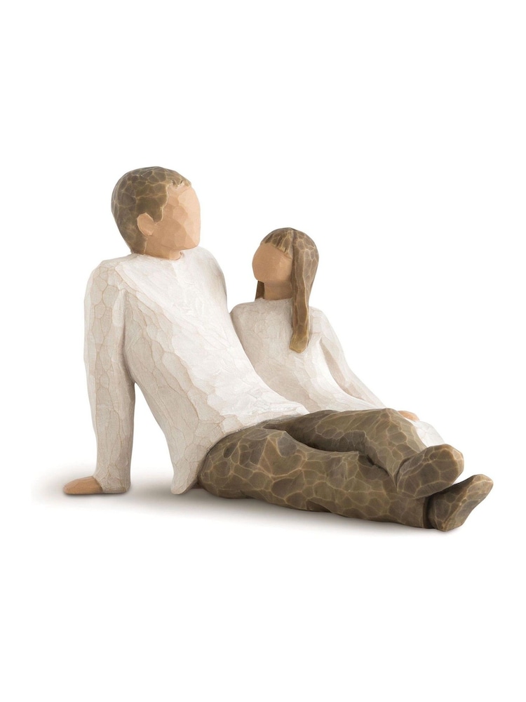 Willow Tree Off White Father And Daughter Figurine - Image 2 of 2 Willow Tree Off White Father And Daughter Figurine - Image 2 of 2