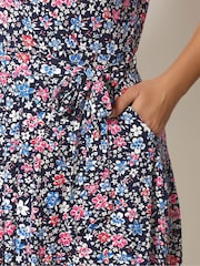 Yours Curve Black Sleeveless Wrap Front Dress - Image 4 of 5