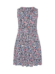 Yours Curve Black Sleeveless Wrap Front Dress - Image 5 of 5