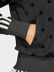 adidas Originals Black Polka Dot Firebird Satin Track Top Jacket - Image 5 of 6
