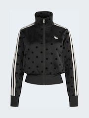 adidas Originals Black Polka Dot Firebird Satin Track Top Jacket - Image 6 of 6