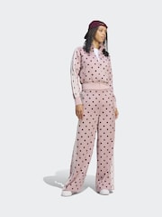 adidas Originals Dusky Pink Polka Dot Firebird Satin Track Top Jacket - Image 4 of 6