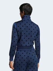 adidas Originals Indigo Blue Polka Dot Firebird Satin Track Top Jacket - Image 2 of 5