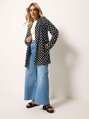 Black Mono Spot Print - Yours Curve בלייזר, דגם Scuba - תמונה 2 מתוך 5