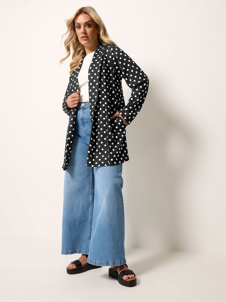 Black Mono Spot Print - Yours Curve בלייזר, דגם Scuba - תמונה 2 מתוך 5 Black Mono Spot Print - Yours Curve בלייזר, דגם Scuba - תמונה 2 מתוך 5