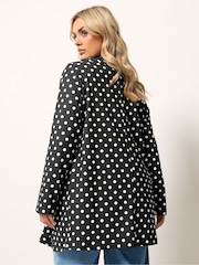 Black Mono Spot Print - Yours Curve בלייזר, דגם Scuba - תמונה 3 מתוך 5