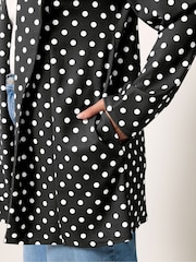 Black Mono Spot Print - Yours Curve בלייזר, דגם Scuba - תמונה 4 מתוך 5