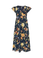 Yours Curve Blue London Tea Dress - Image 5 of 5