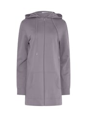 Long Tall Sally Lilac Purple Longline Zip Through Hoodie - Image 5 of 5