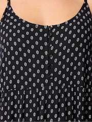 Yours Curve Black Tiered Maxi Dress - Image 4 of 5