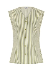 Long Tall Sally Green Stripe Belted Blouse - Image 5 of 5